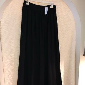 Banana republic black maxi skirt